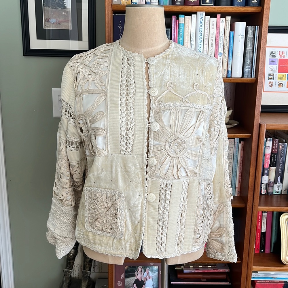 Coldwater Creek velvet & corduroy blazer